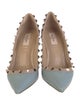 Valentino Rockstud Accents Leather Pumps