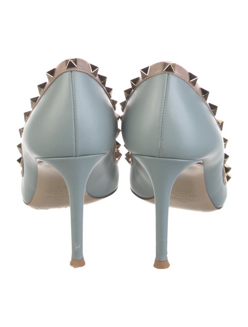 Valentino Rockstud Accents Leather Pumps
