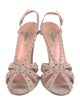 Valentino Suede Studded Accents Slingback Sandals