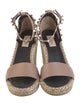 Valentino Rockstud Accents Leather Espadrilles