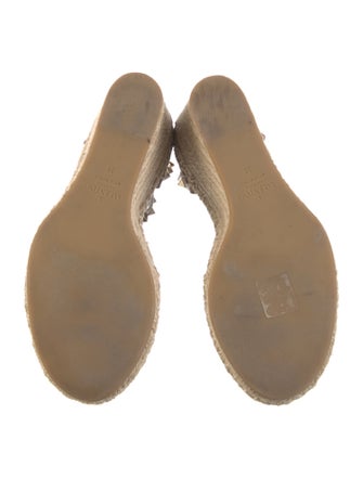 Valentino Rockstud Accents Leather Espadrilles