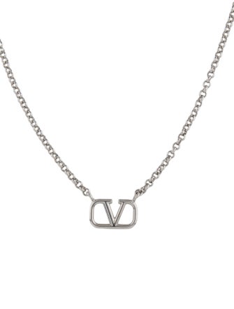 Valentino VLogo Chain Necklace