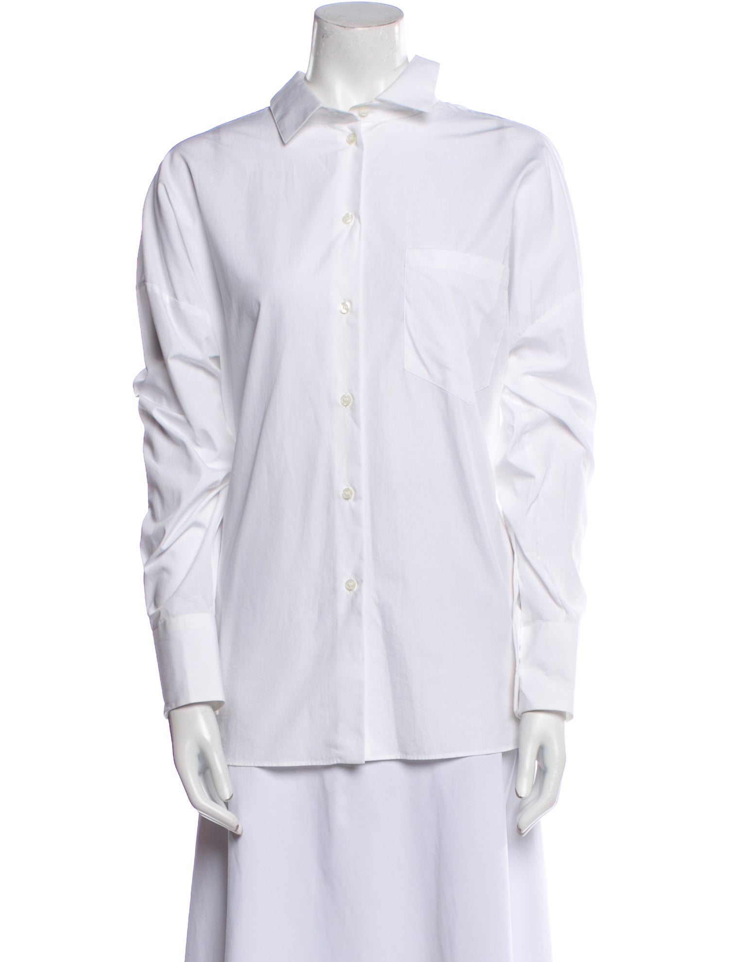 Valentino Long Sleeve Button-Up Top