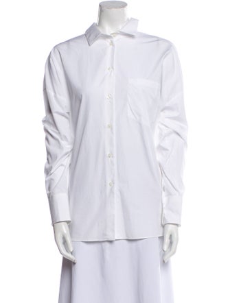 Valentino Long Sleeve Button-Up Top