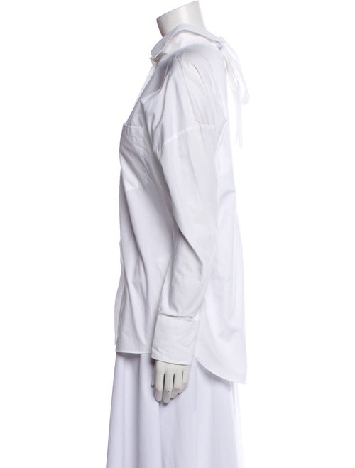 Valentino Long Sleeve Button-Up Top