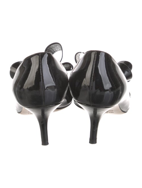 Valentino Patent Leather Bow Accents Pumps