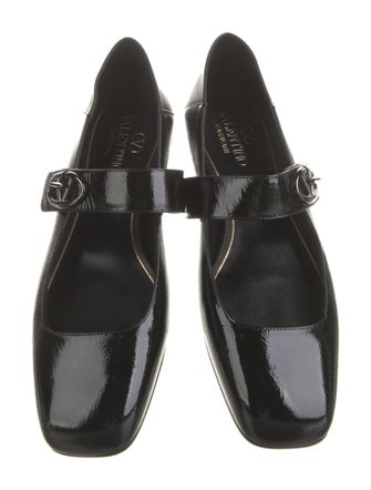 Valentino Leather Mary Jane Flats