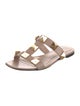 Valentino Rockstud Accents Leather Slides