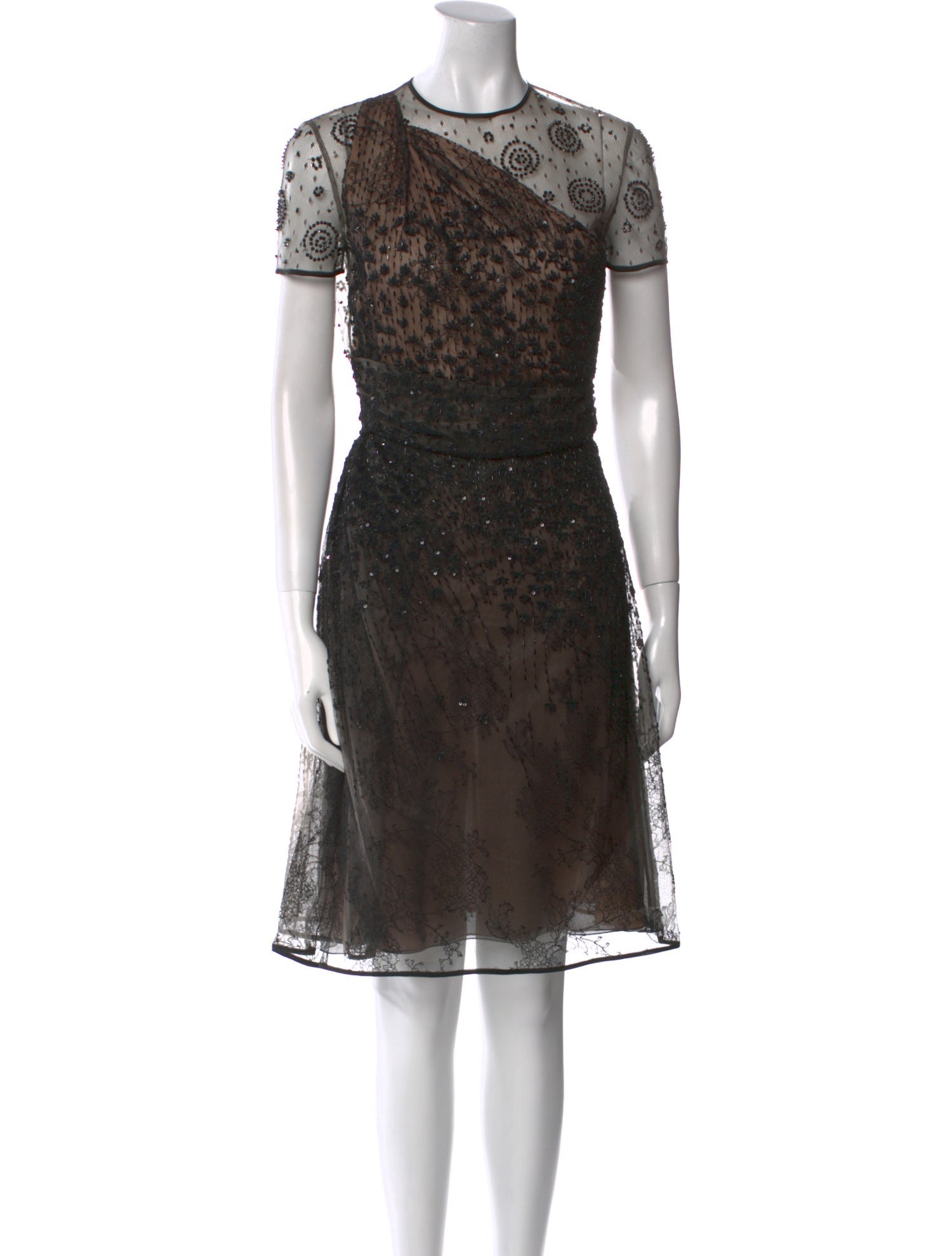 Valentino Lace Pattern Knee-Length Dress