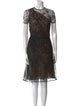 Valentino Lace Pattern Knee-Length Dress
