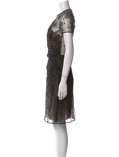 Valentino Lace Pattern Knee-Length Dress