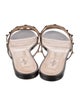 Valentino Rockstud Accents Leather Slides