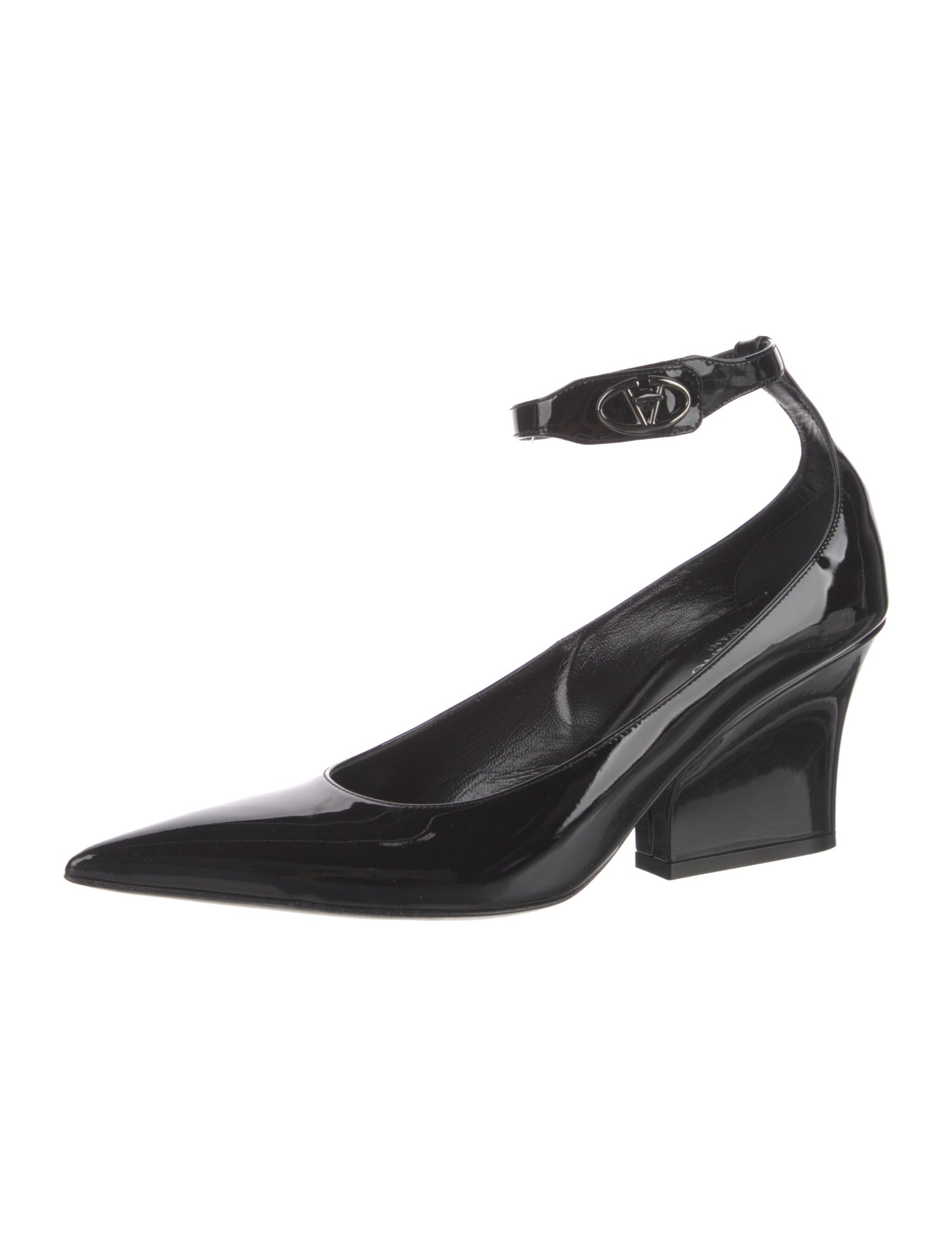 Valentino Rockstud Accents Patent Leather Pumps