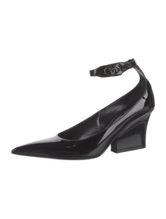 Valentino Rockstud Accents Patent Leather Pumps