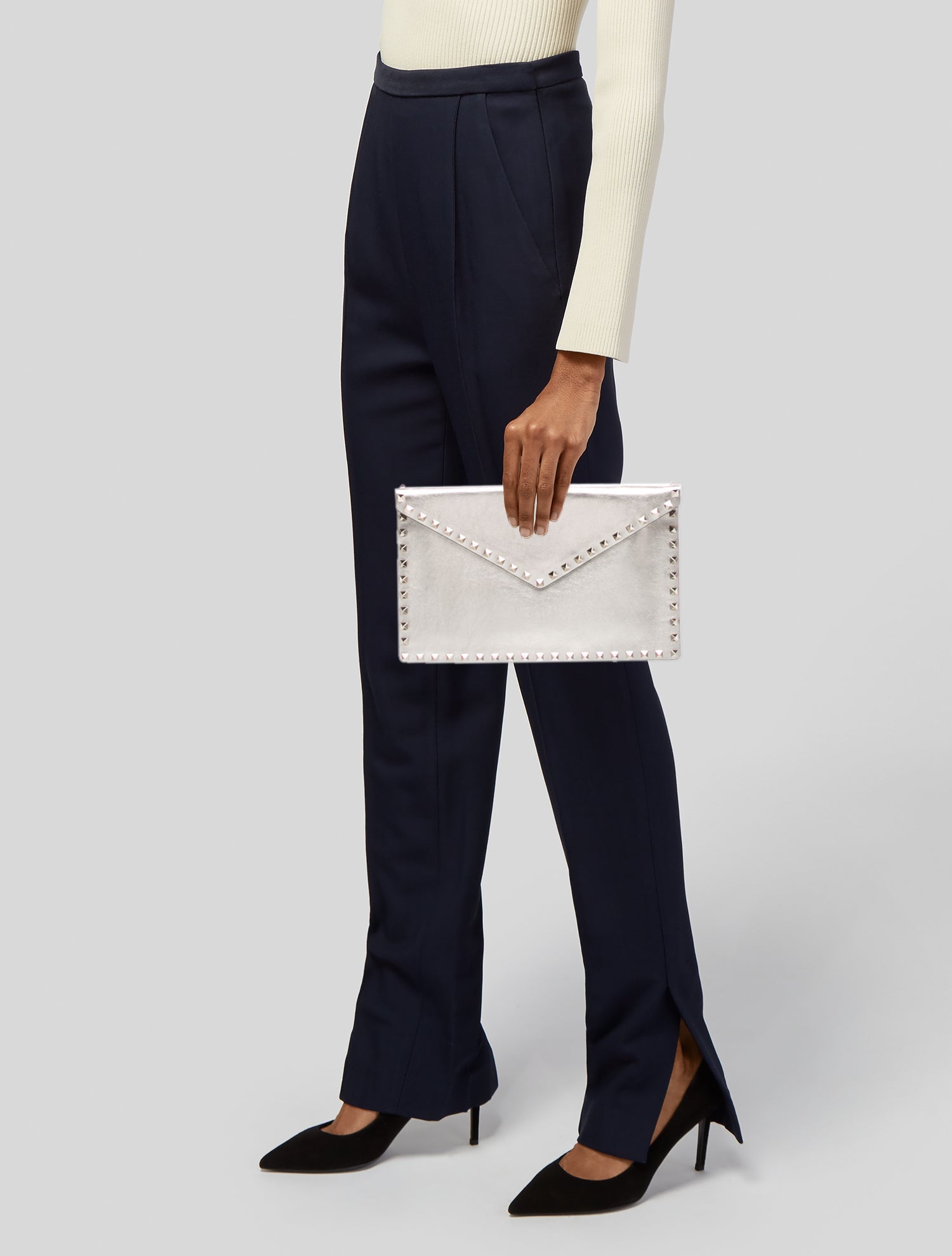 Valentino Rockstud Rockstud Clutch w/ Tags