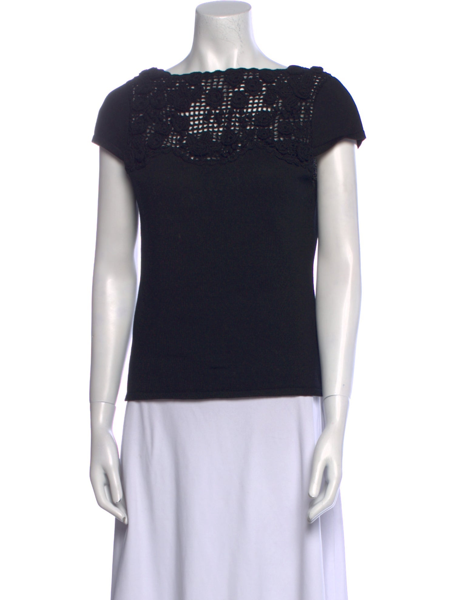 Valentino Vintage Bateau Neckline Top