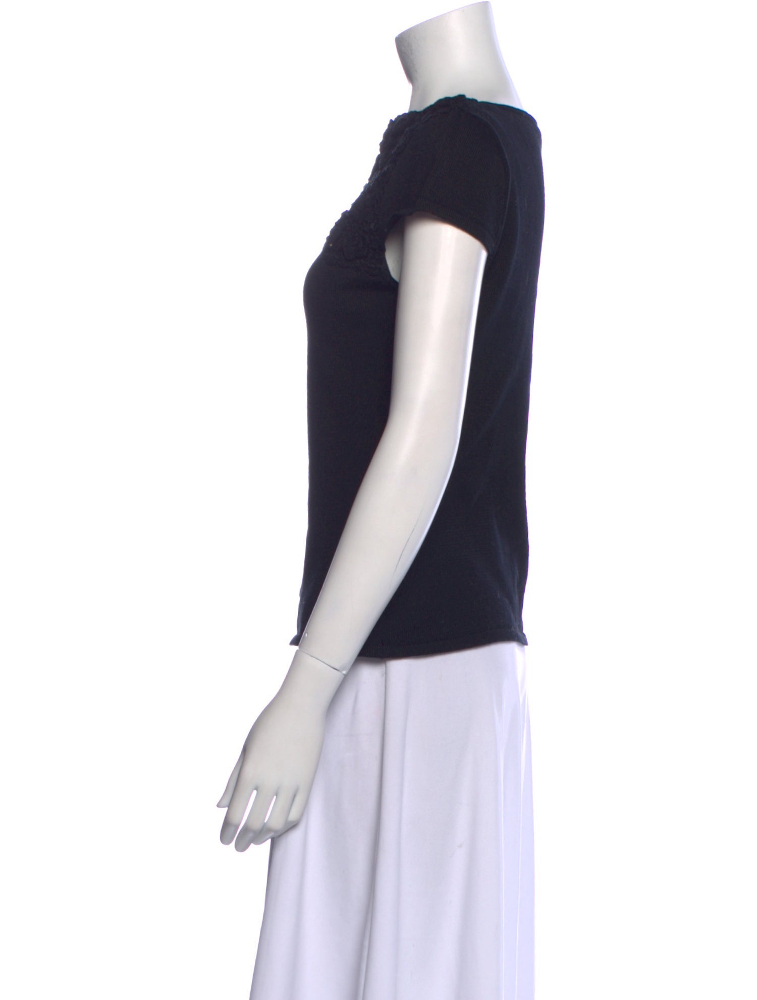 Valentino Vintage Bateau Neckline Top