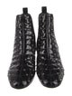 Valentino Rockstud Accents Patent Leather Chelsea Boots