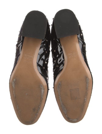 Valentino Rockstud Accents Patent Leather Chelsea Boots