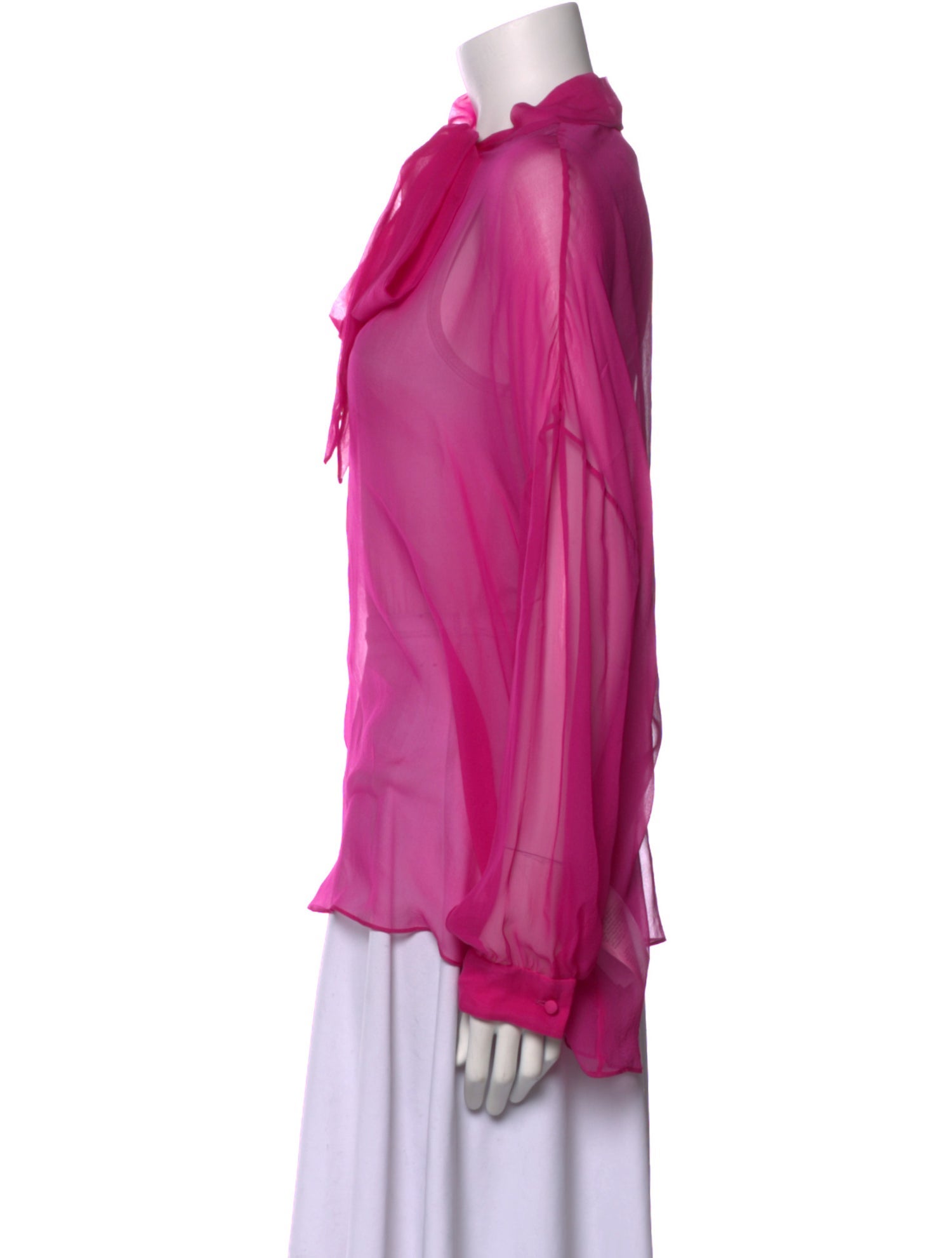 Valentino Silk V-Neck Blouse w/ Tags