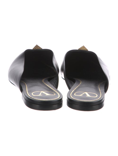 Valentino Rockstud Accents Leather Mules