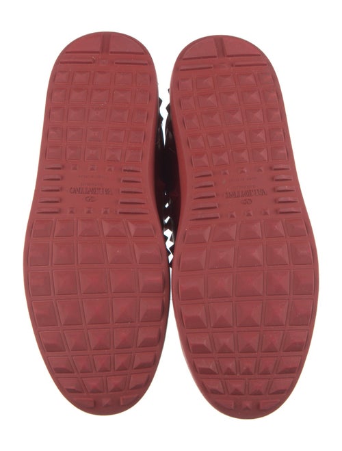 Valentino Rockstud Accents Leather Sneakers