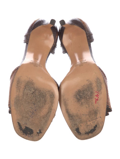 Valentino Lizard Animal Print Sandals