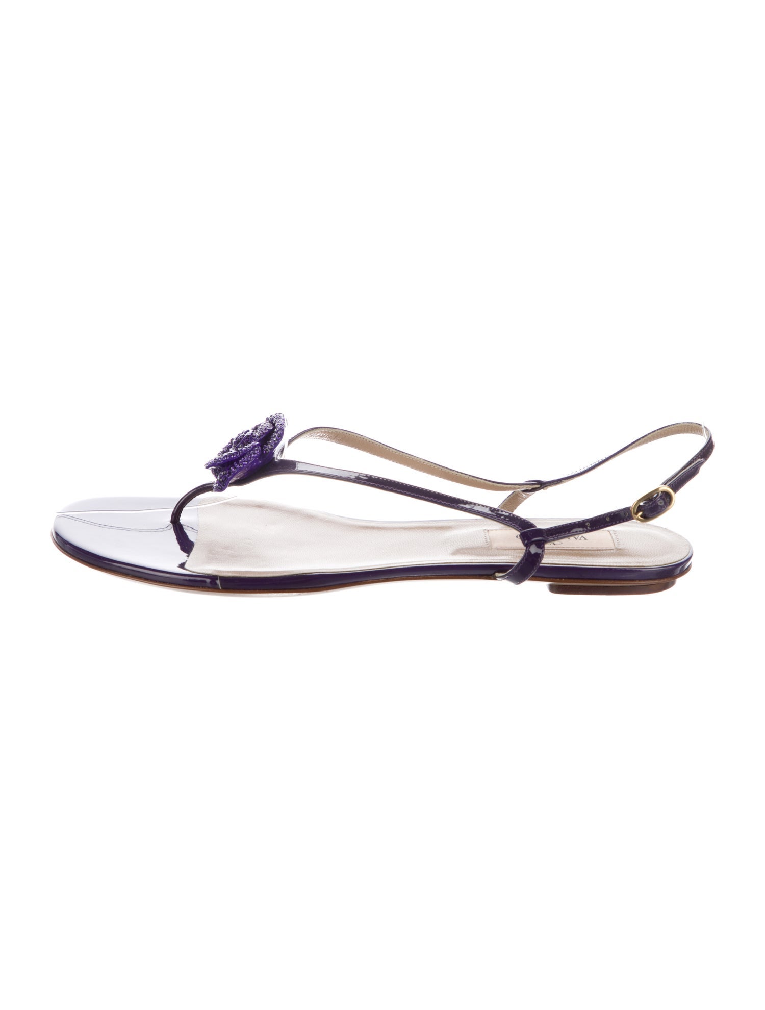 Valentino Patent Leather Slingback Sandals