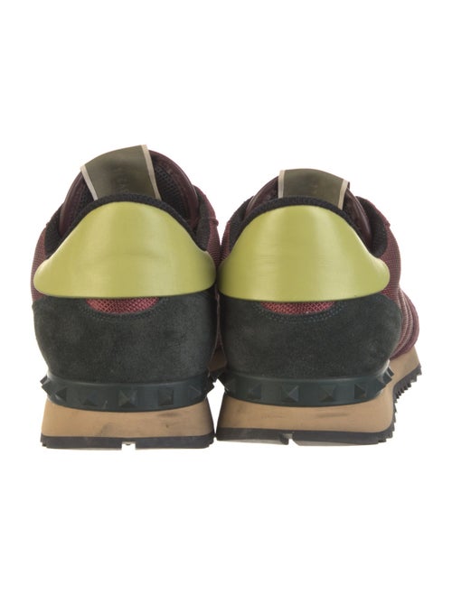 Valentino Rockstud Accents Suede Sneakers