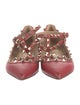 Valentino Rockstud Accents Leather Ballet Flats