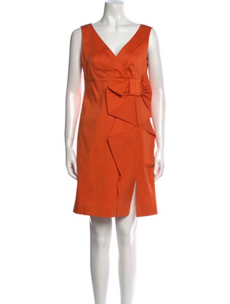 Valentino V-Neck Mini Dress