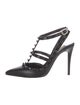 Valentino Rockstud Accents Leather T-Strap Pumps