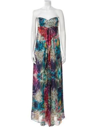 Valentino Silk Long Dress