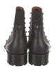 Valentino Rockstud Accents Leather Chelsea Boots