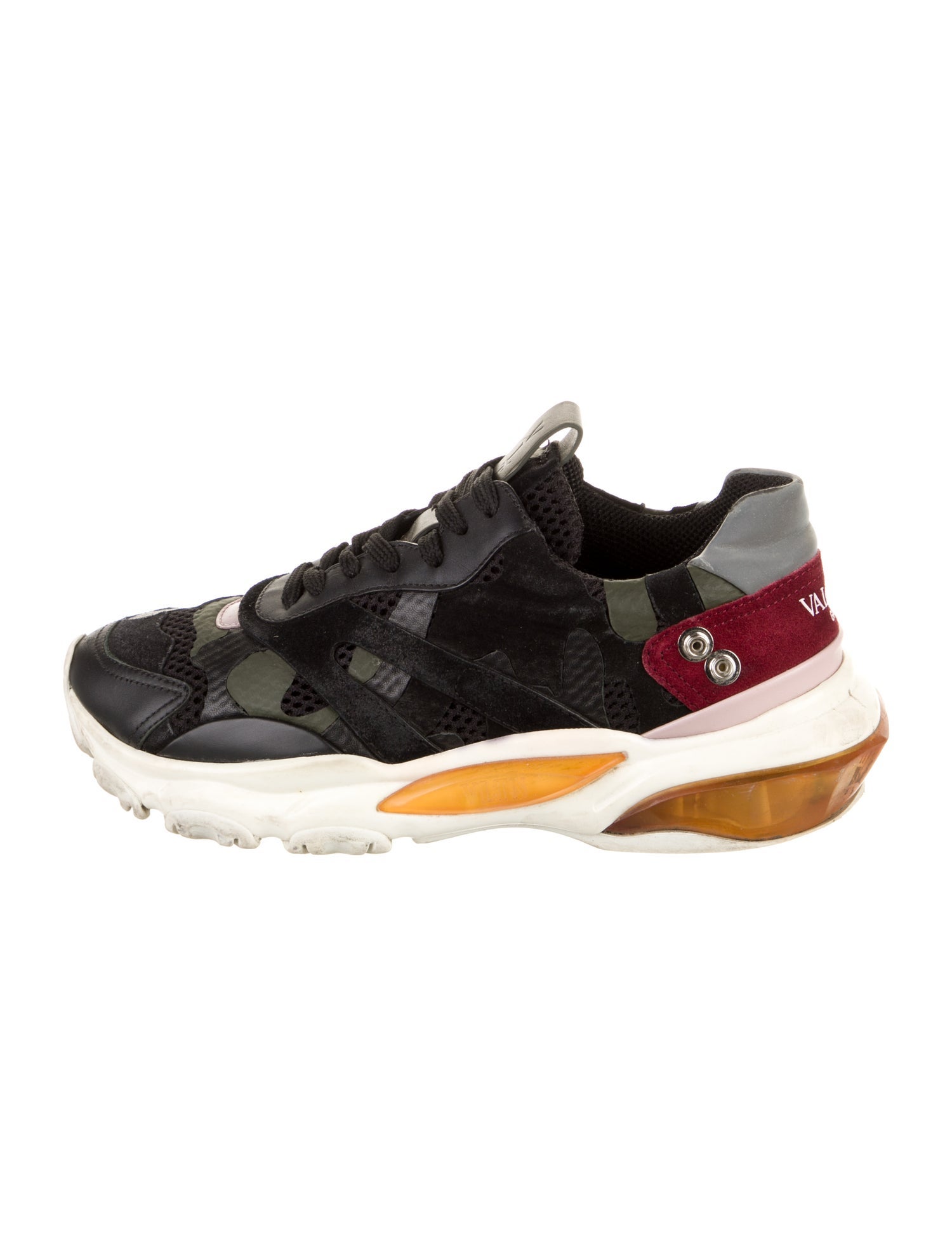 Valentino Rockstud Accents Mesh Sneakers