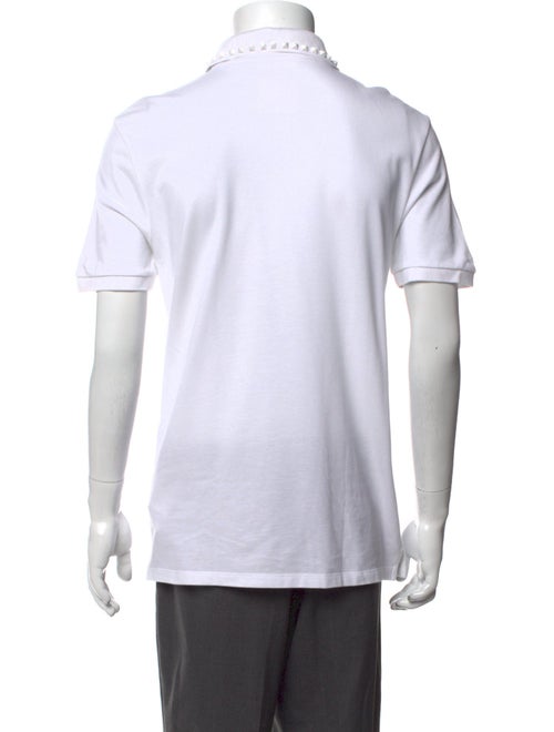 Valentino Rockstud Accents Crew Neck Polo Shirt