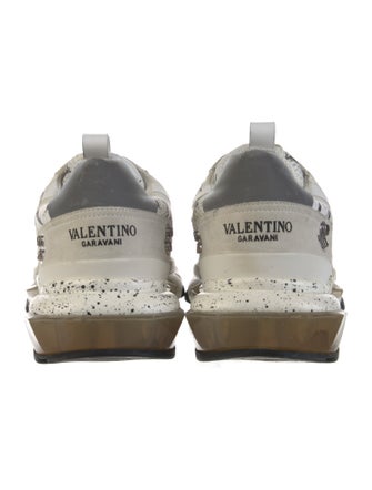 Valentino Mesh Printed Athletic Sneakers