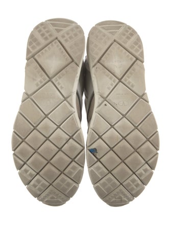 Valentino Suede Colorblock Pattern Chunky Sneakers