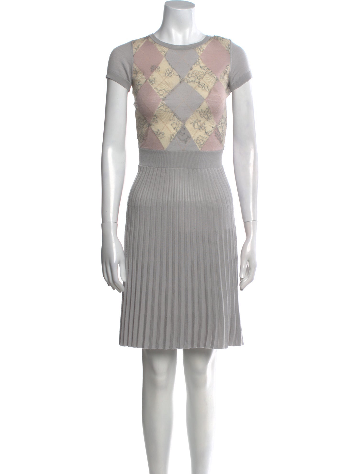 Valentino Striped Knee-Length Dress