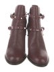 Valentino Rockstud Accents Leather Boots