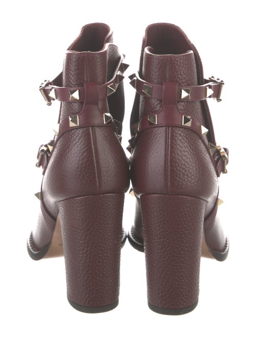 Valentino Rockstud Accents Leather Boots