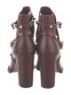Valentino Rockstud Accents Leather Boots