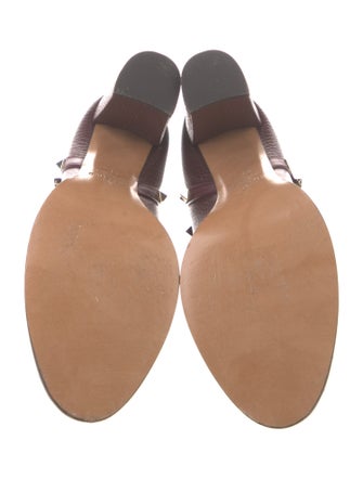 Valentino Rockstud Accents Leather Boots