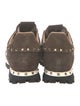 Valentino Rockstud Accents Suede Sneakers
