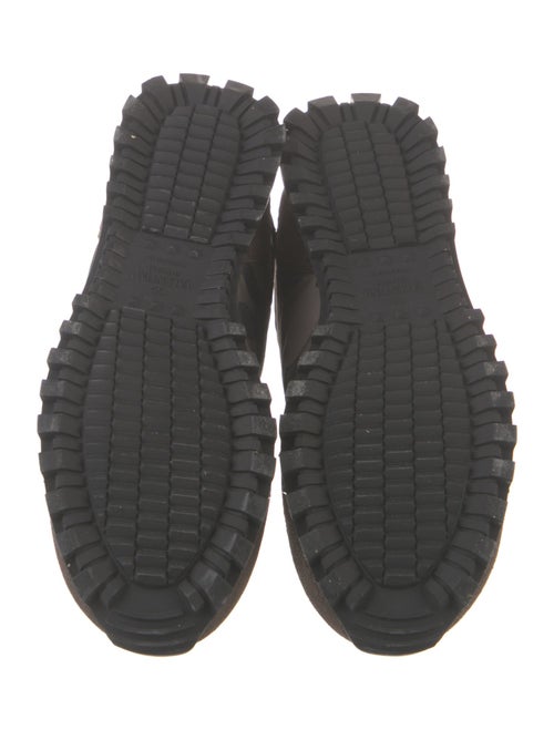 Valentino Rockstud Accents Suede Sneakers