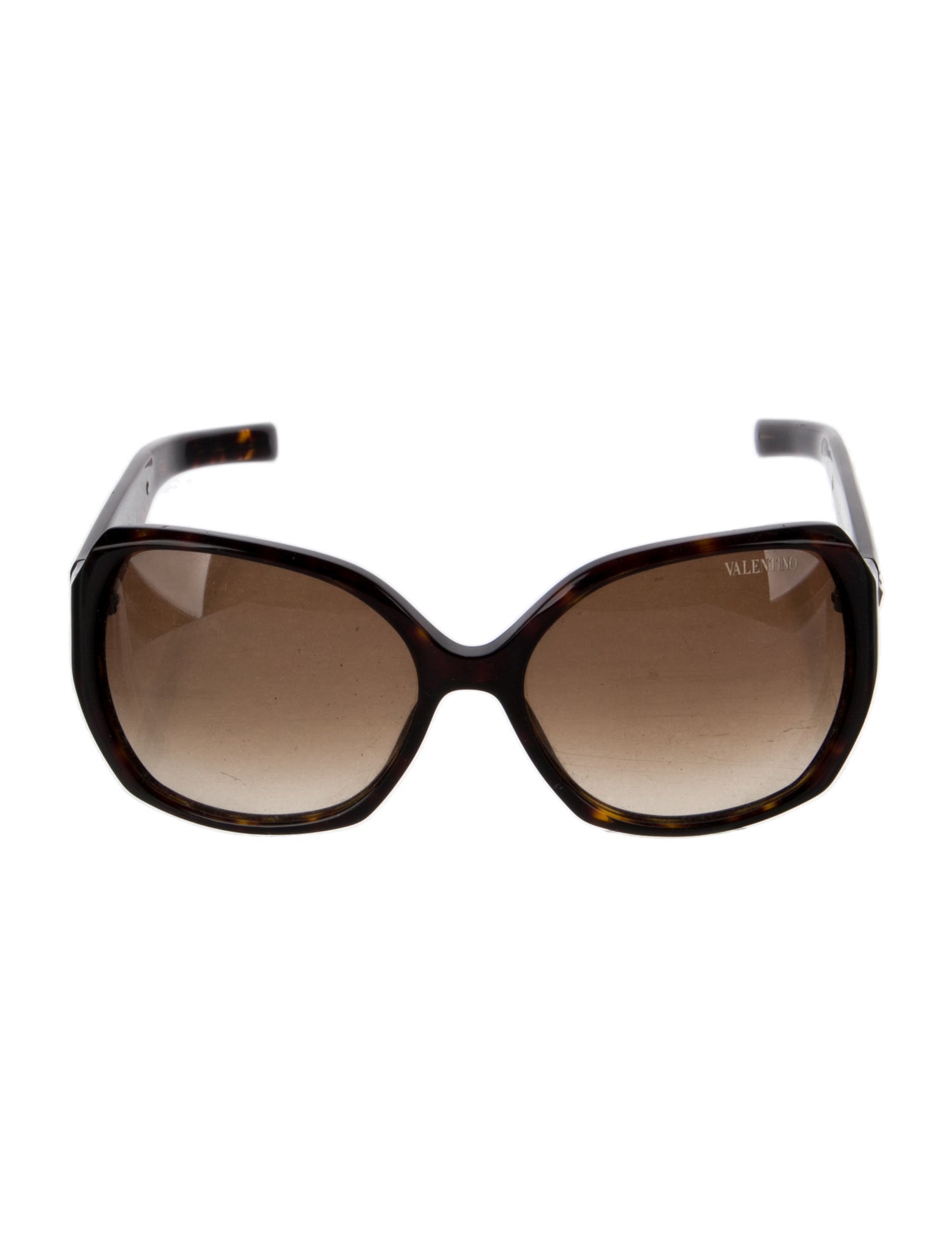 Valentino Rockstud Accents Oversize Sunglasses