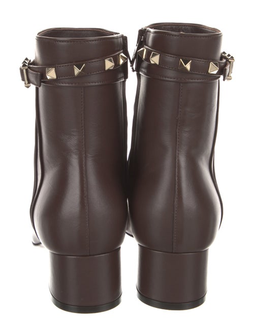 Valentino Rockstud Accents Leather Boots