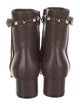Valentino Rockstud Accents Leather Boots