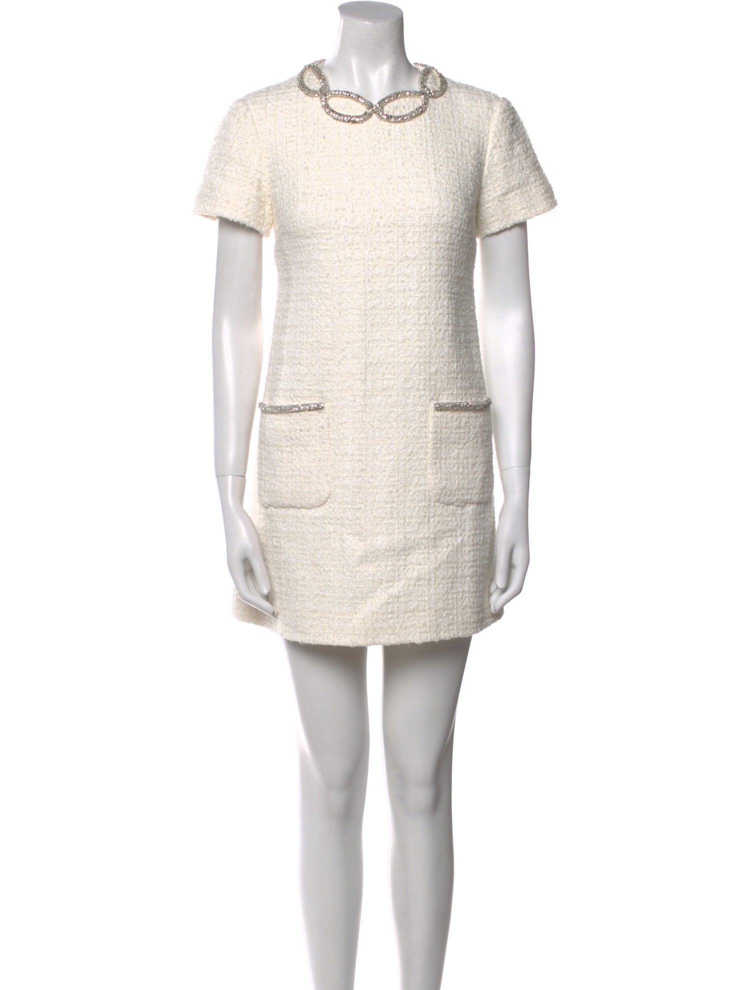 Valentino Mock Neck Mini Dress