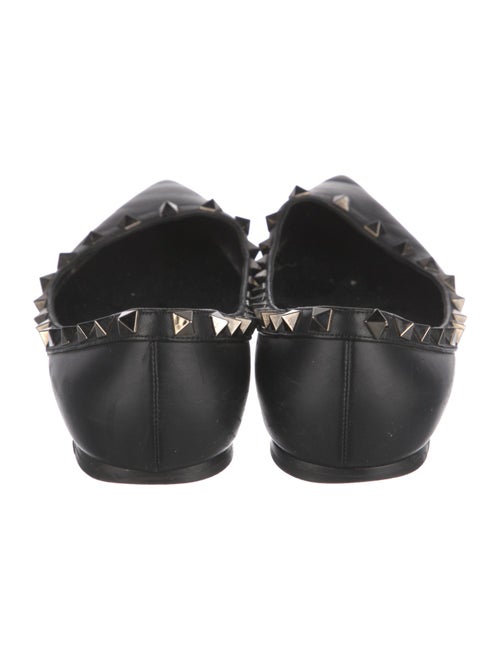 Valentino Rockstud Accents Leather Ballet Flats